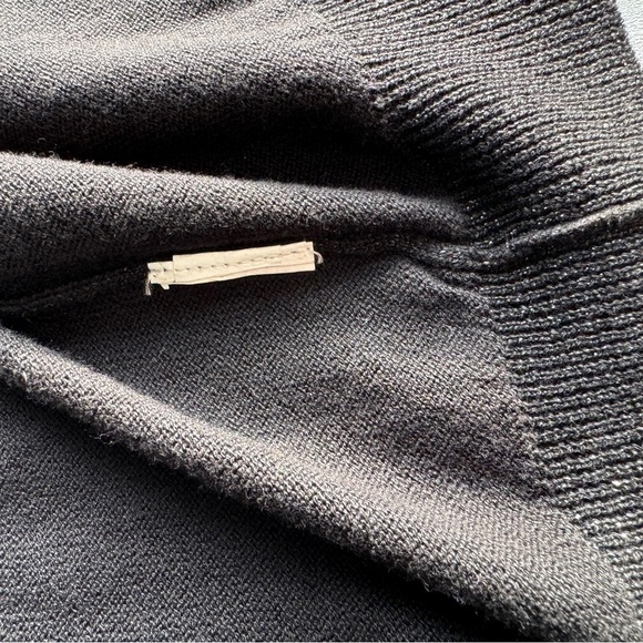 MOSSIMO SUPPLY CO. Cardigan Cropped Knit Sweater S Black Sparkly Button Front - Picture 8 of 15